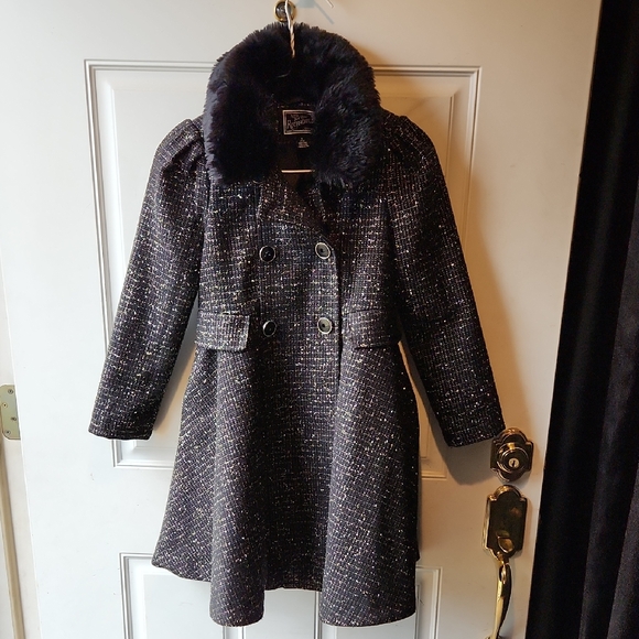 Rothschild Other - S Rothschild Big Kid Girls Sparkle Black Midweight Coat Size 7/8